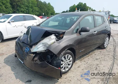 2016 Nissan Leaf S z USA, uszkodzony, nr VIN 1N4AZ0CP7GC305559